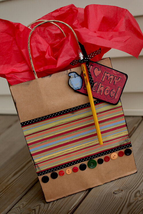 Embellished Gift Bag - Teacher