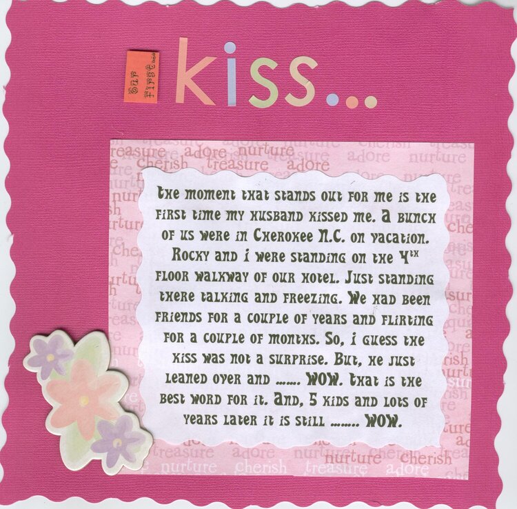 Pg 1 Our first kiss......