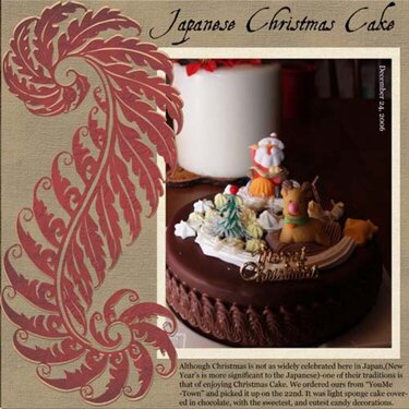 Japanese Christmas Cake
