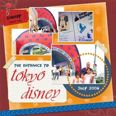 The Entrance to Tokyo Disney