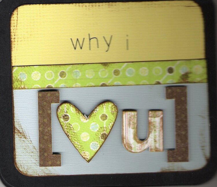 Why I love you - inside cover