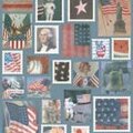 Americana Stamp Cardstock Stickers