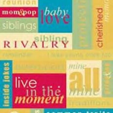 Pebbles inc. Family Moments Cadstock Stickers