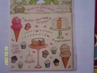 Susan Branch Birthday Treats Stickers