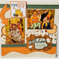 Stay Cozy!! Reminisce Cozy Fall Collection 12x12 Layout