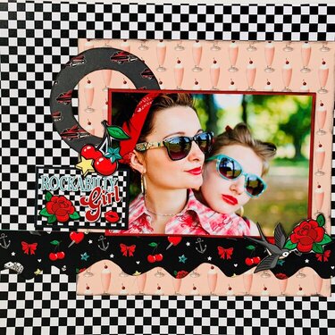 Reminisce Rockabilly Collection 12x12 Layout