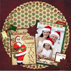 Reminisce Here Comes Santa Layout