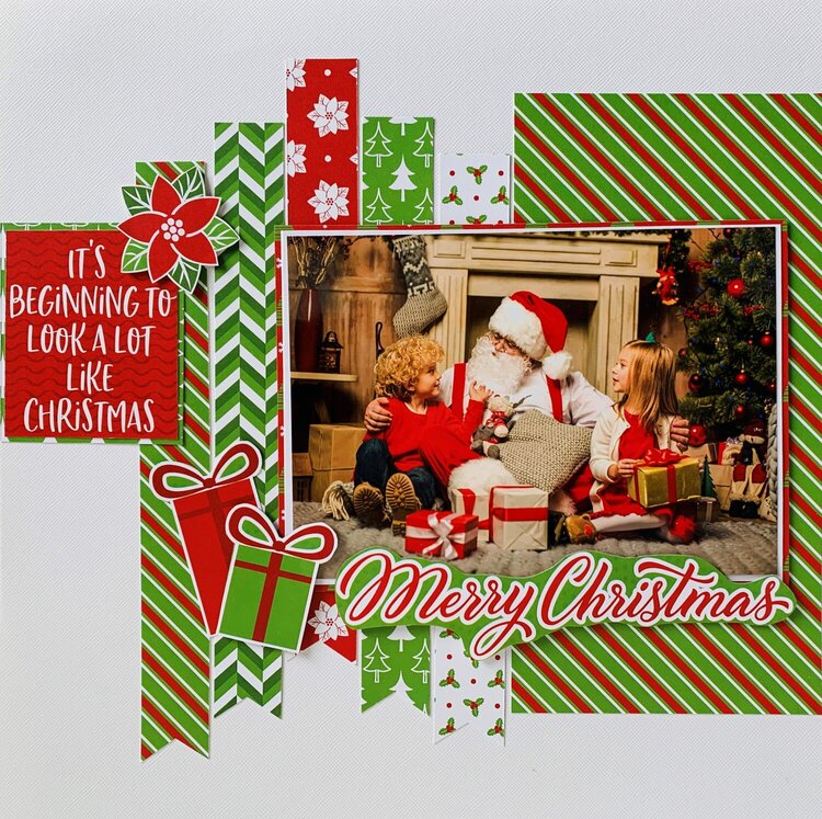Reminisce Simply Christmas Layout