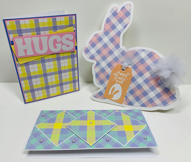 Reminisce Plaid Pastel Card Set