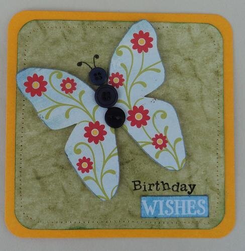 Butterfly B-day Card