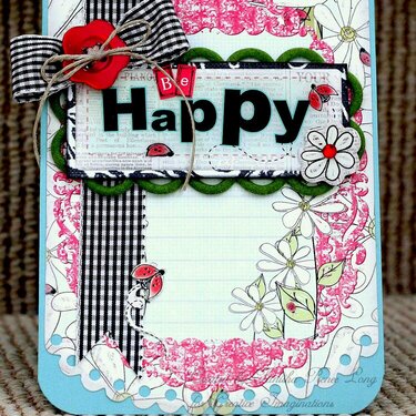 Be Happy Card *Creative Imaginations*