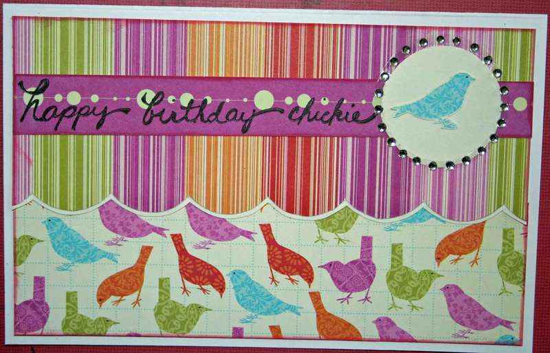 Happy Birthday Chickie Card