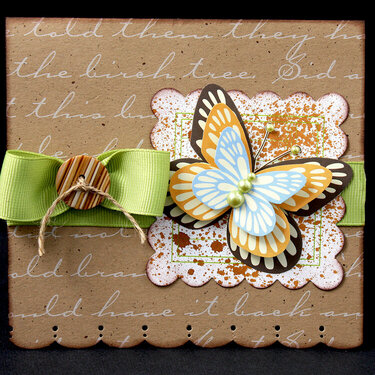Butterfly Card *gonescrapbooking/examiner*