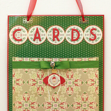 Christmas Card Holder *Purple Cows*