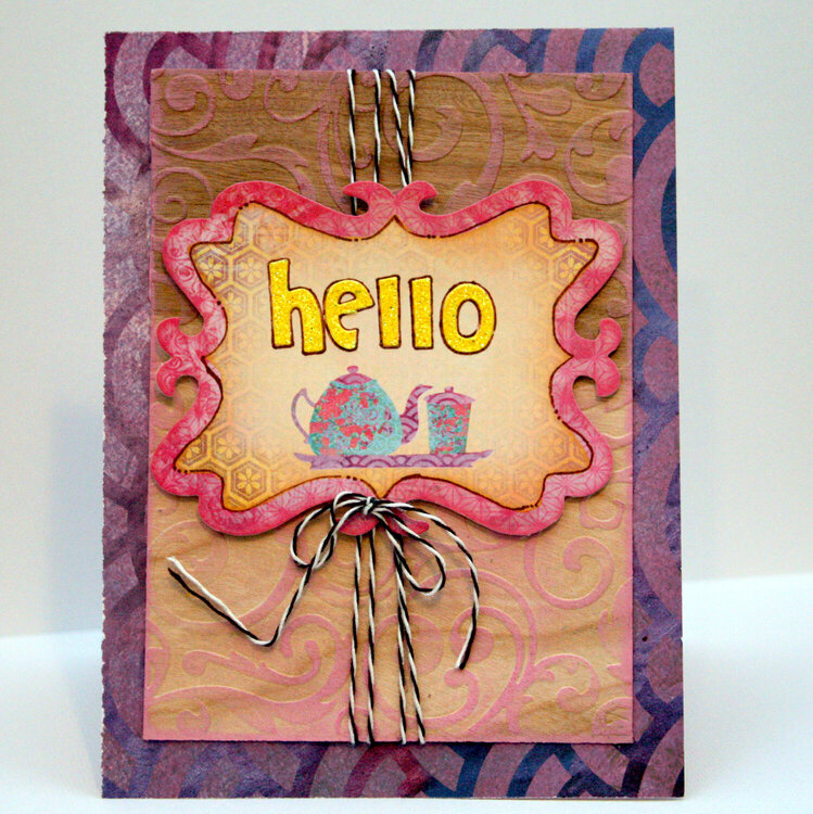 Hello Card *Creative Imaginations*