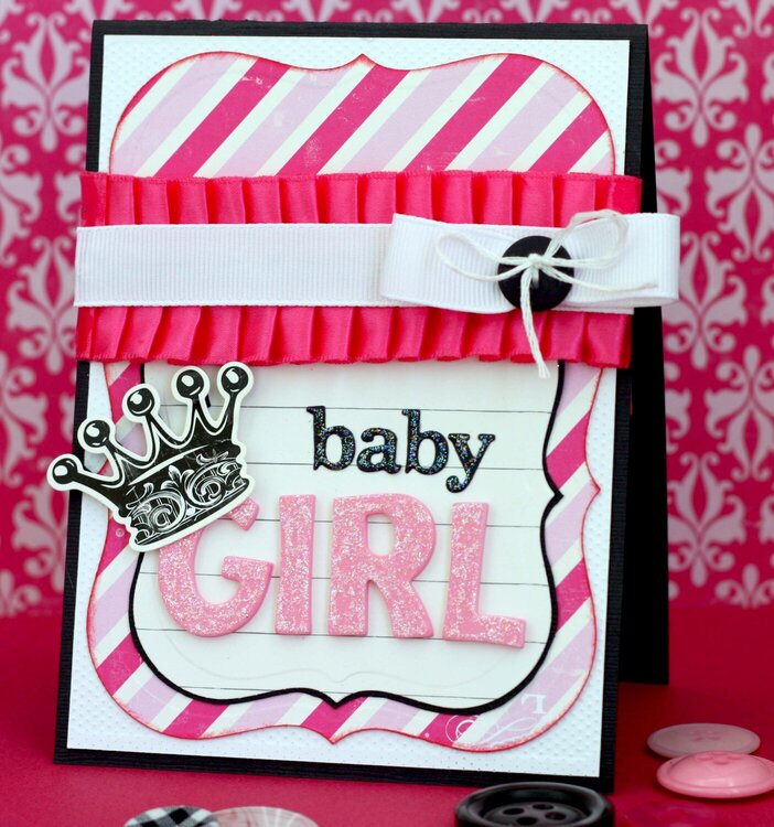 Baby Girl Card *Cheery Lynn Designs*