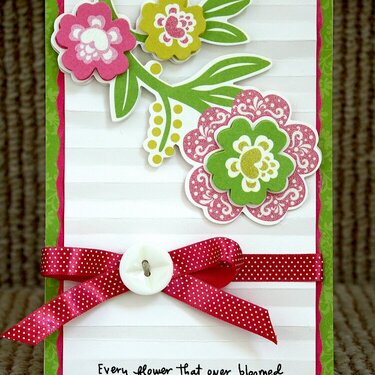 Flower Card *Purple Cows/Helmar Adhesives*