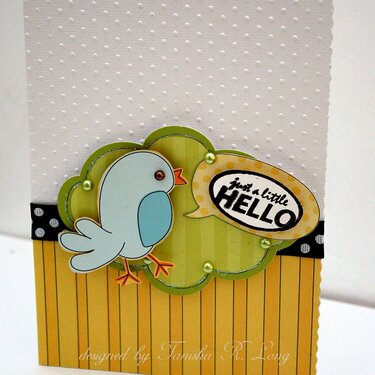 Just A Little Hello Card *My Little Shoebox*