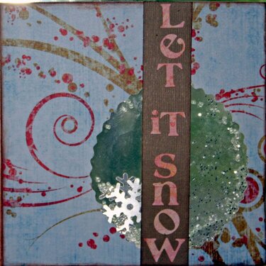Let It Snow shakercard