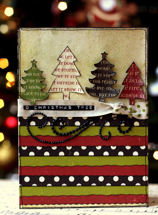 O&#039; Christmas Tree Card