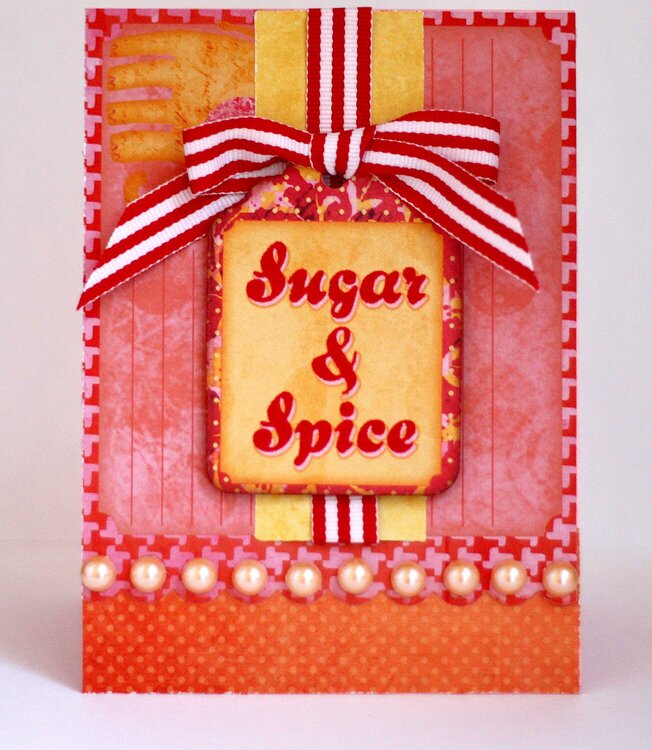 Sugar &amp; Spice Card *Creative Imaginations*