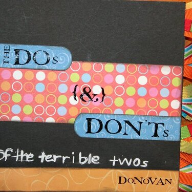 DOs &amp;amp; DON&#039;Ts of the terrible TWOs