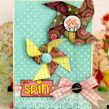 You Spin Me &#039;Round Card *Pink Paislee Featured Designer*