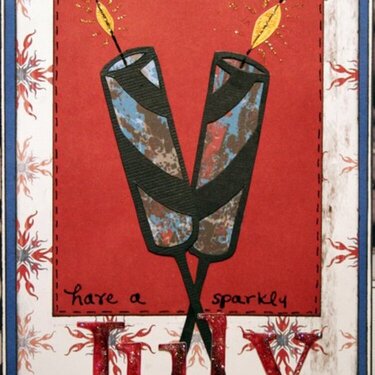 Have A Sparkly July 4th Card *Zsiage DT*