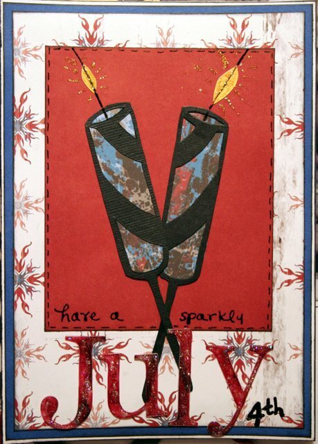 Have A Sparkly July 4th Card *Zsiage DT*