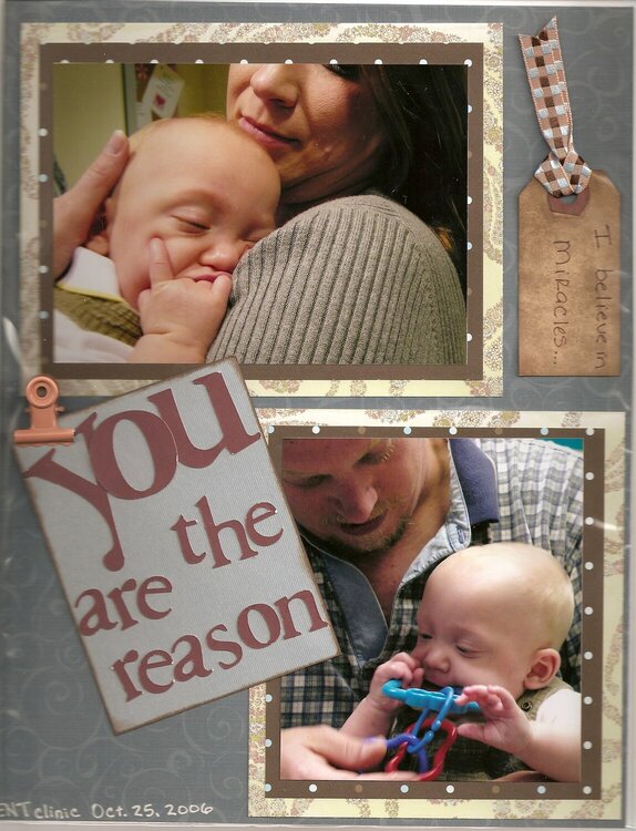 You are the reason...
