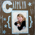 Caitlyn - paint &amp; chipboard