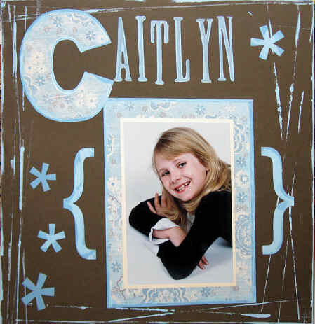 Caitlyn - paint &amp;amp; chipboard