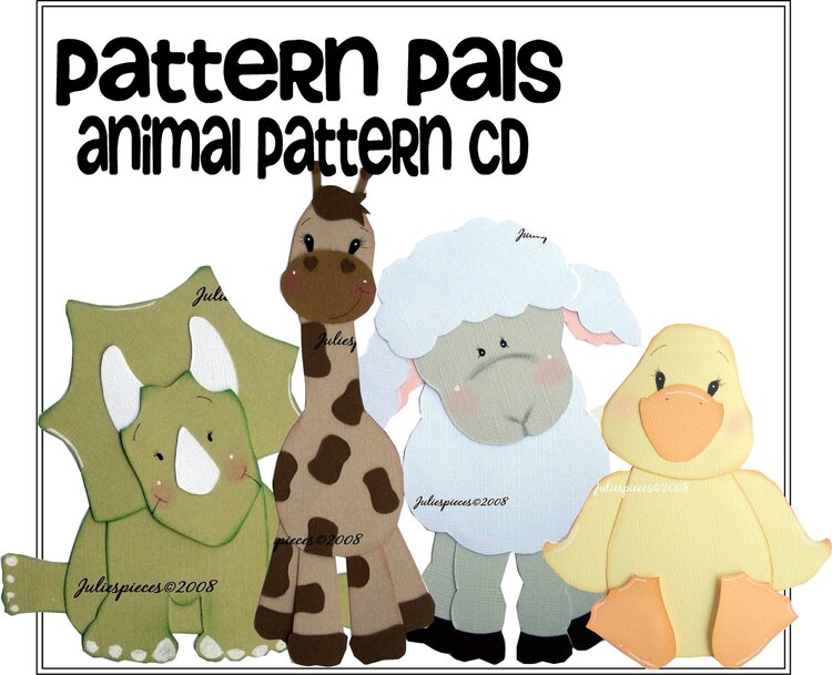 OVER $) ANIMAL PATTERNS-HOW TO PAPER PIECE LESSONS