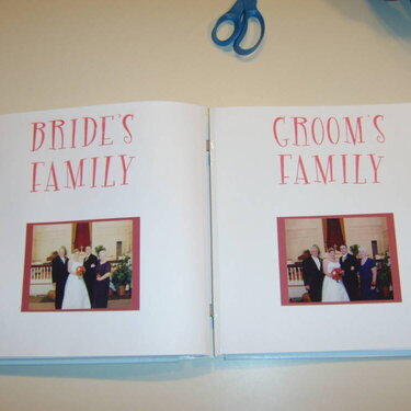 Bride and Grooms family