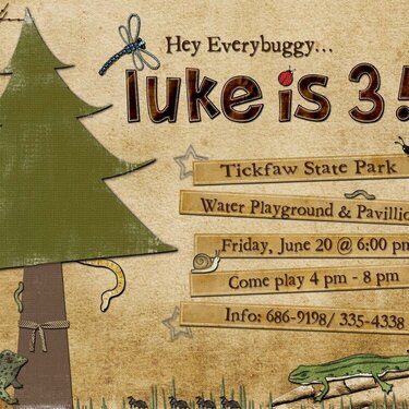 Hey Everybuggy...Luke is 3!