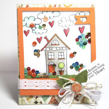 Home Sweet Home Shaker Card by Shantaie Fowler