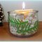 Believe Patterned Vinyl Candle Holder