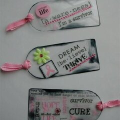 Scrap Pink Acrylic Tags