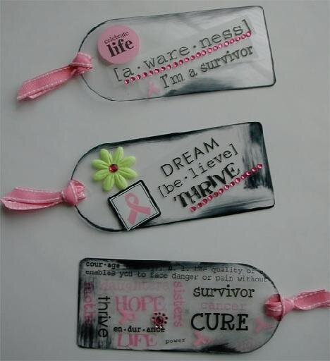 Scrap Pink Acrylic Tags