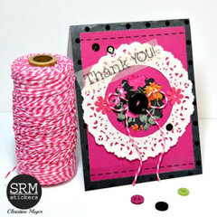 Pair of Ribbon & Doily Cards
