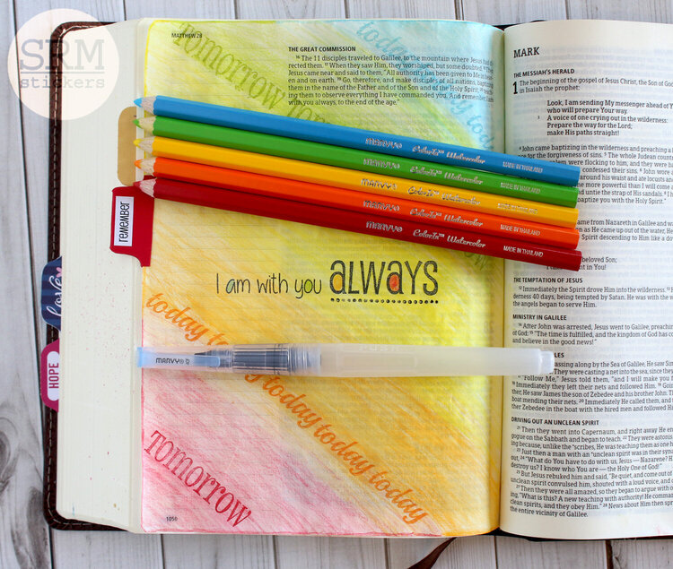 I am with you always Bible Journaling