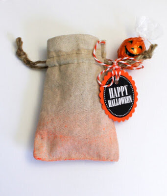 Halloween Treat Linen Bag