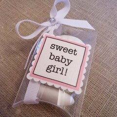 'Sweet Baby Girl' baby shower favor or gift