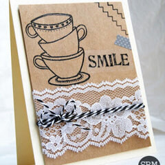 Smile Stamped Card