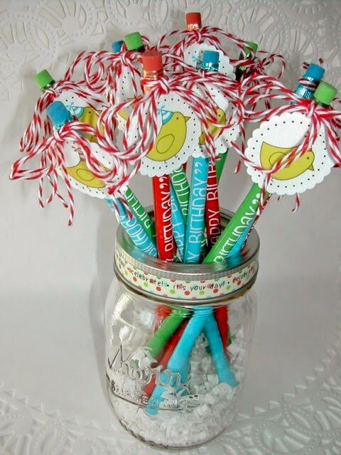 Happy Birthday Party Favors or Teacher Gift