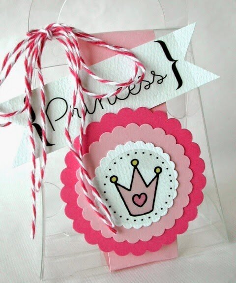 Pretty Princess clear purse party favor