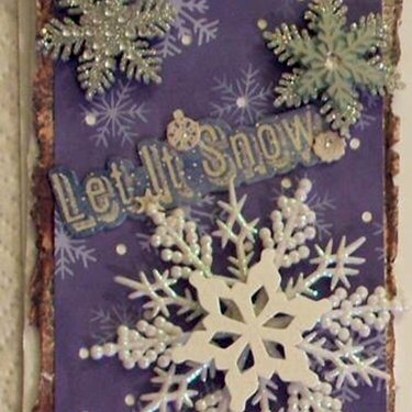 Christmas 2013 - Let It Snow card