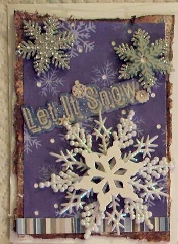 Christmas 2013 - Let It Snow card