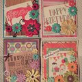 Summer 2016 Floral Birthday Cards