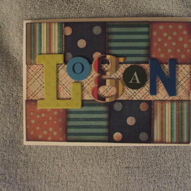 Baby Boy card- Logan
